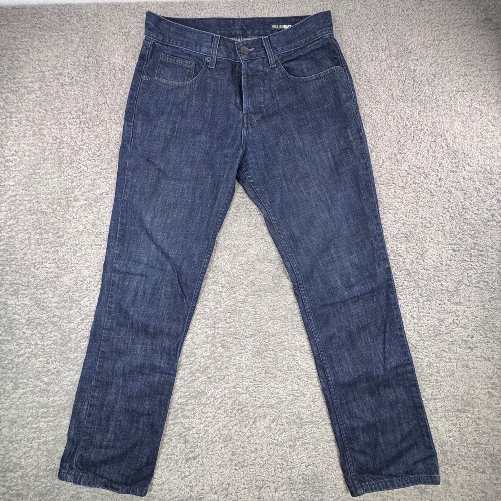 William Rast Target Mens 30x32 Dark Wash Straight Leg 100% Cotton Jeans Indigo